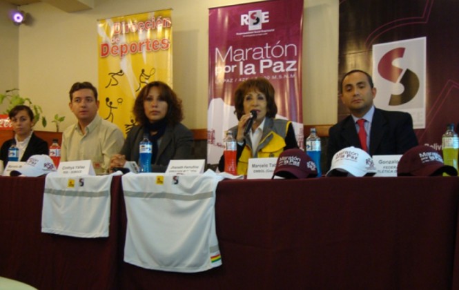 Presentación de  la maratón “por la paz”. Foto: ANF