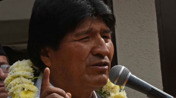 Evo Morales en un acto público en Cochabamba. Foto: Abi.
