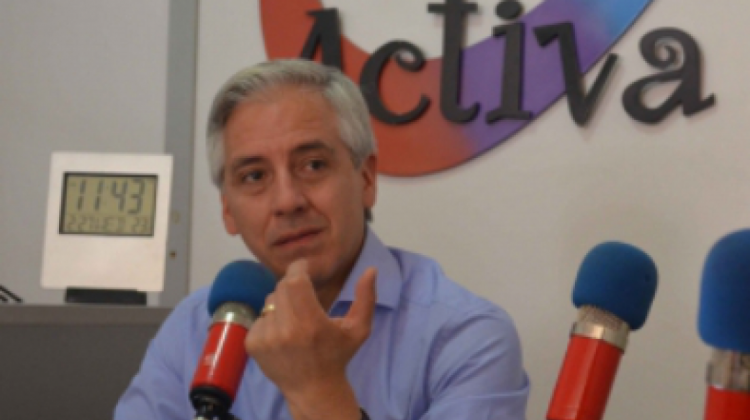 García Linera entrevistado por radio Activa, de Santa Cruz.