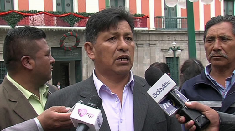 El presidente de la Fejuve La Paz, Jaime Vera.