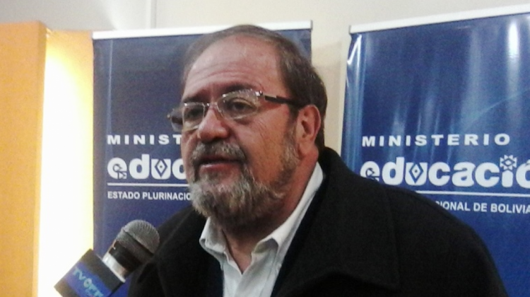 El ministro de educación, Roberto Aguilar. Foto: ANF