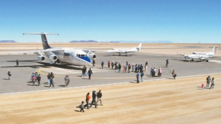 Aeropuerto de Uyuni. Foto: Economía Bolivia