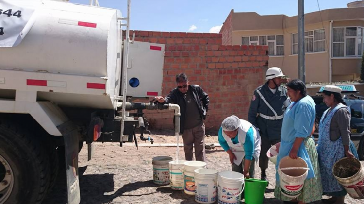 Crisis del agua en La Paz . Foto: EPSAS