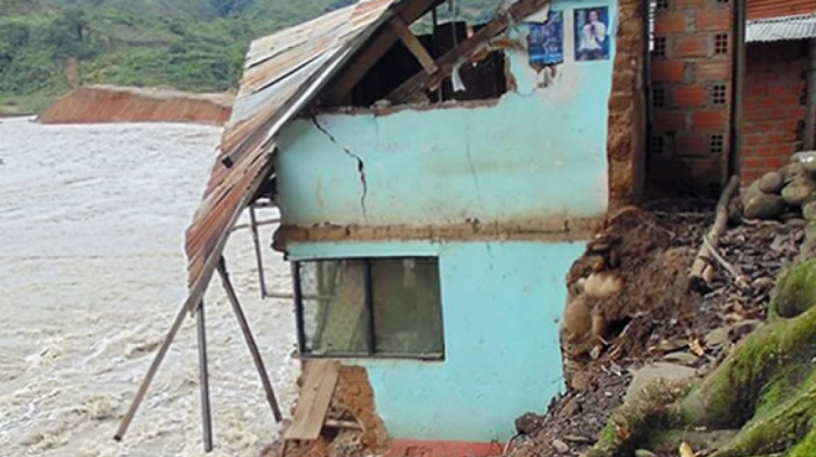 Tipuani afue afectado por desastres naturales. Foto: Edgar Vilela