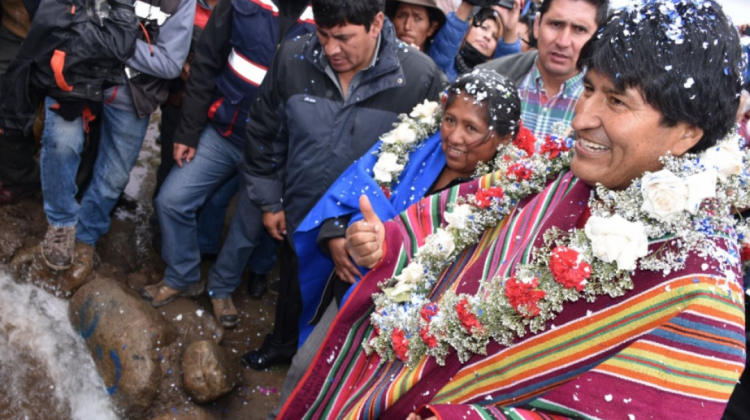 Presidente Evo Morales . Foto: Ministerio de Comunicación