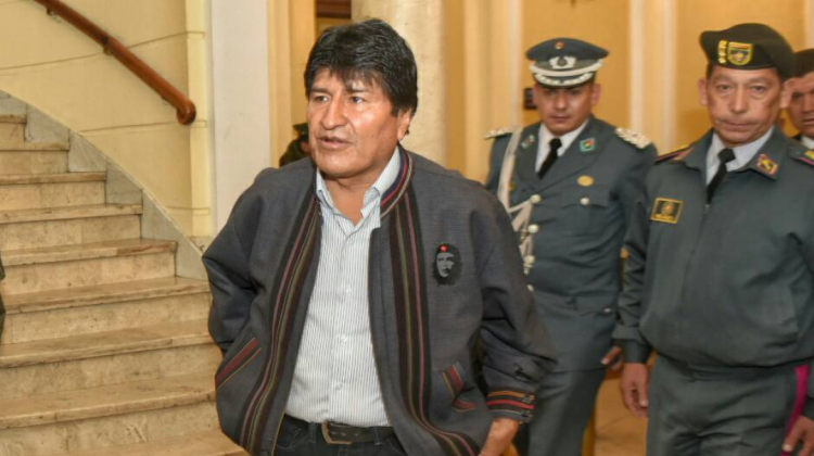 Evo Morales escribió sobre la posesión de Trump. Foto: ABI