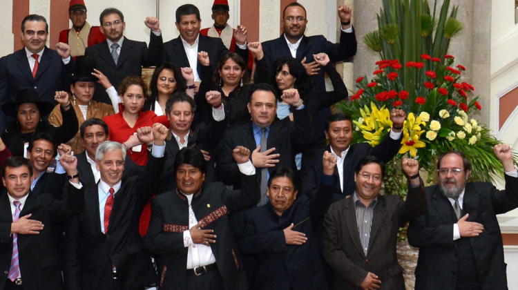 El presidente Evo Morales anunció cambios en su equipo de colaboradores. Foto: Archivo