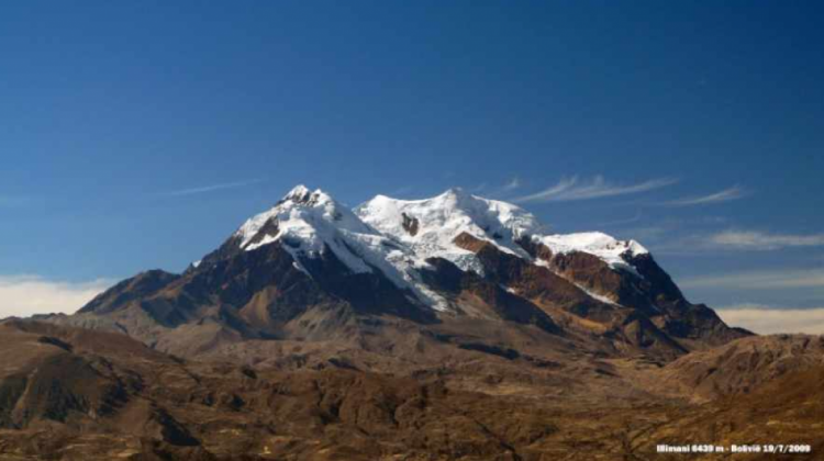 Cerro Illimani. Foto: El País