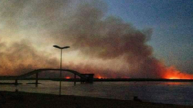 Incendio en el Pantanal. Foto: Jaime Herrera.