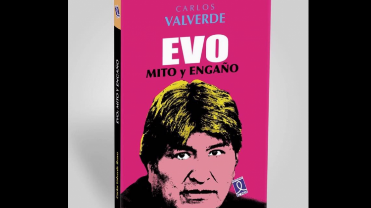 Tapa del libro “Evo, Mito y Engaño” de Carlos Valverde.