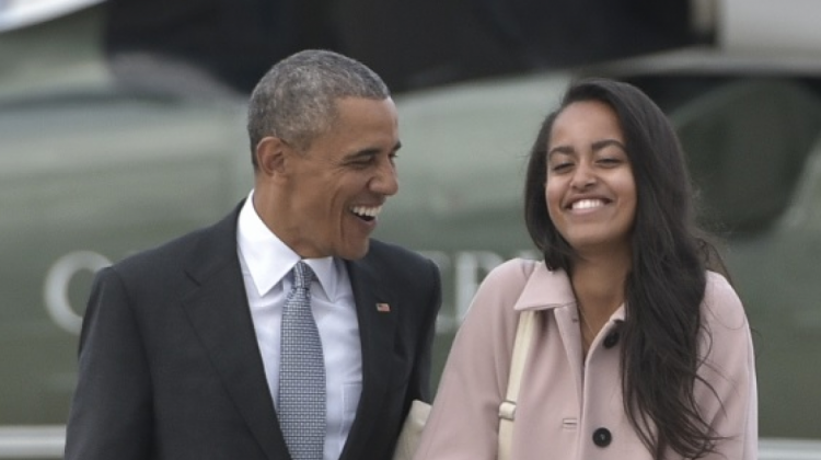 Presidente Barack Obama y su hija Malia . Foto: Internet