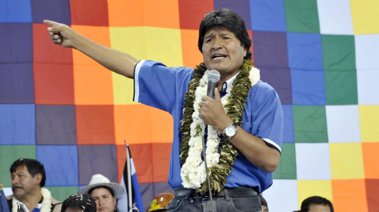 Presidente Evo Morales. Foto archivo: ABI