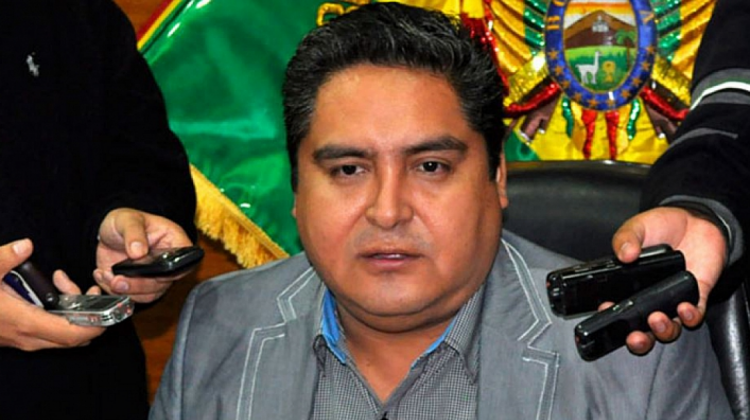 El presidente del TCP, Oswaldo Valencia. Foto: Bolivia Tv