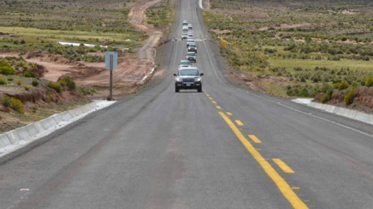 Carretera Oruro-Pisiga.