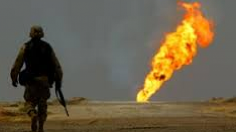 Pozos petrolíferos en Irak.