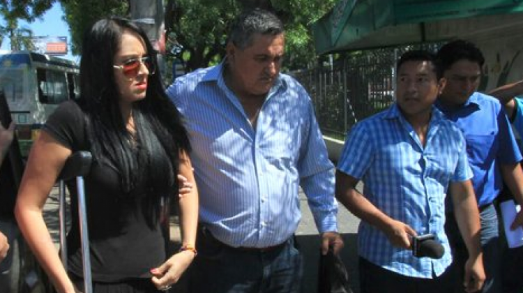 Ximena Suárez cuando se presentó a declarar ante la Fiscalía sobre el accidente. Foto: Archivo El Día