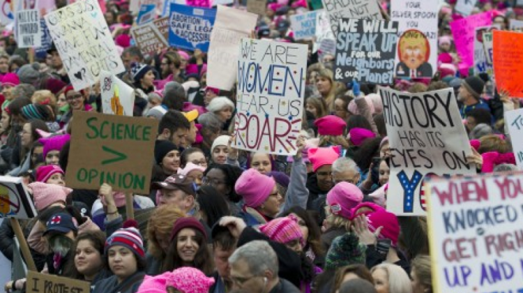 Marcha de las mujeres en Washington. Foto: Captura de pantalla.