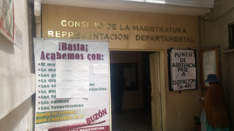 El Consejo de la Magistratura de La Paz pedirá infomes a autoridades judiciales de Sica Sica. Foto: ANF