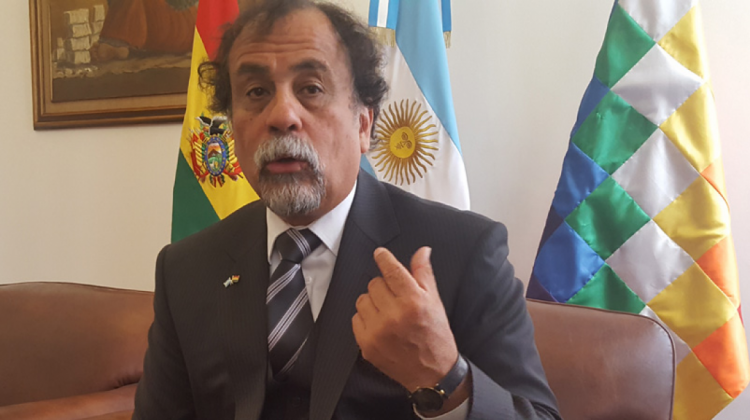 Normando Álvarez, embajador argentino en Bolivia. Foto: ANF