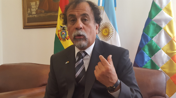 El embajador de Argentina en Bolivia, Normando Álvarez. Foto: ANF