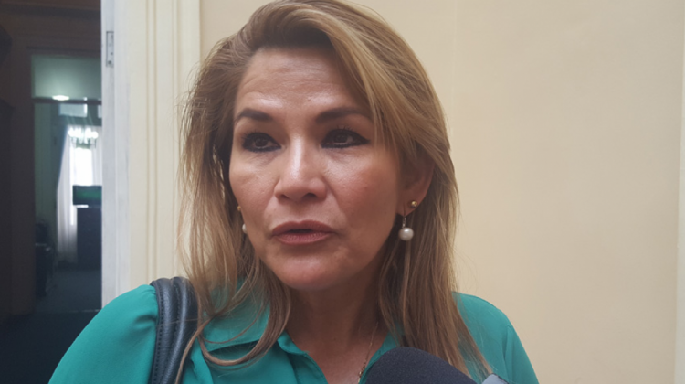 Jeanine Áñez, senadora por el Beni. Foto: ANF
