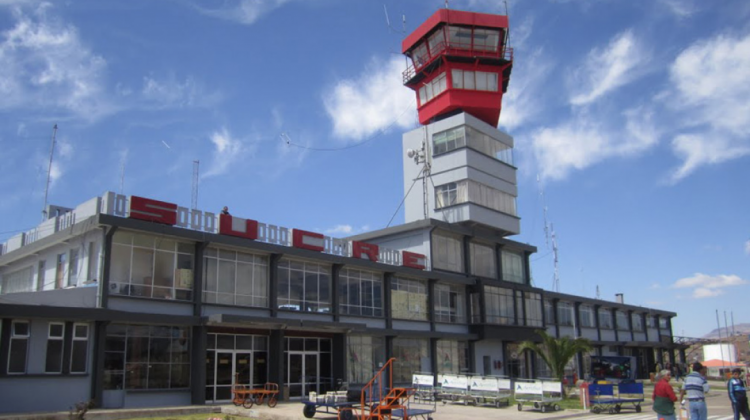 Aeropuerto Juana Azurduy de Padilla de la ciudad de Sucre. Foto: Airportia