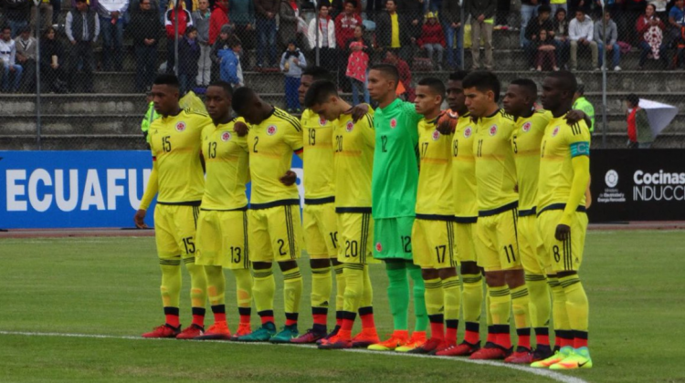 Jugadores de la selección colombiana.   Foto: @FCFSeleccionCol