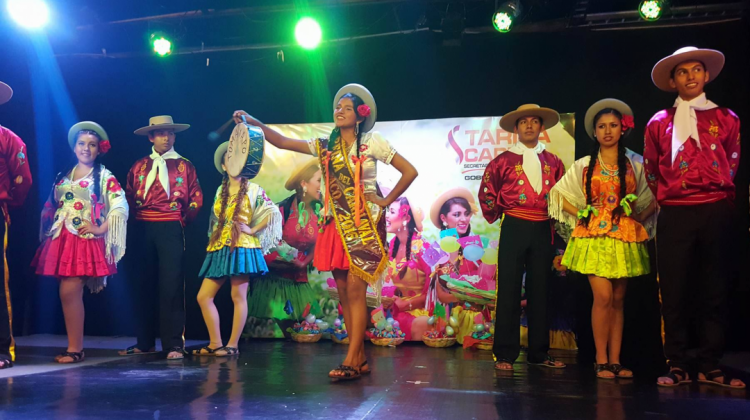 Miembros del ballet "Sangre Latina" estuvieron presentes en el lanzamiento del Carnaval Chapaco.   Foto: ANF