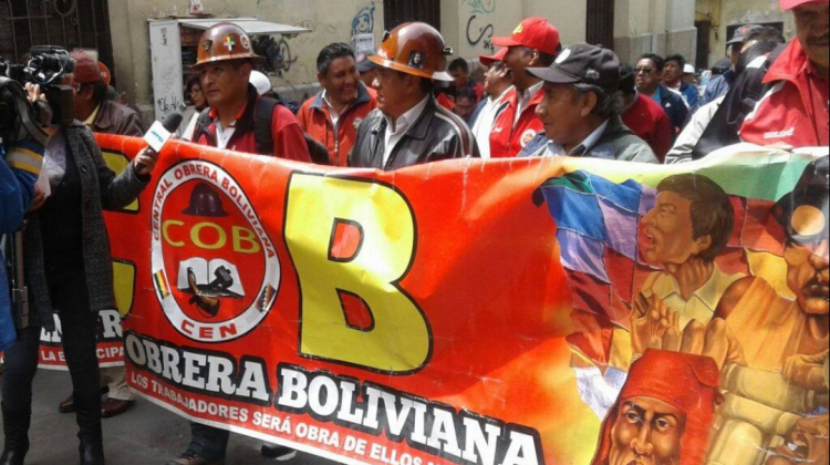 Central Obrera Boliviana (COB) . Foto: Archivo