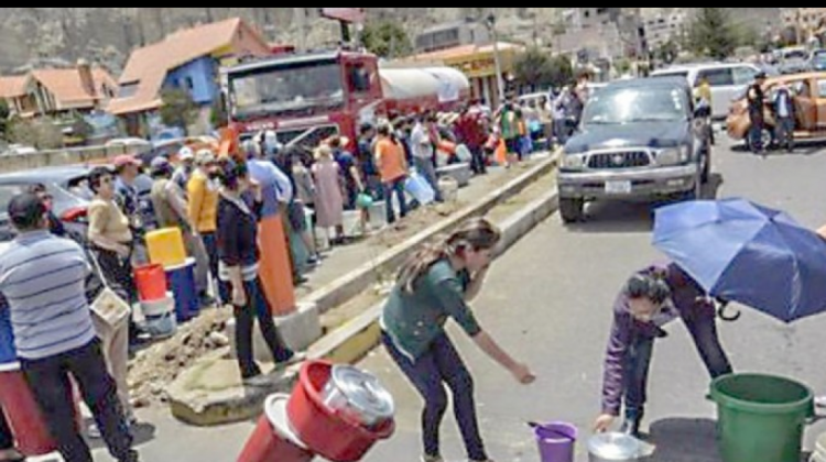 Implicados en caso del racionamiento de agua en La Paz declararán en el Ministerio Público.