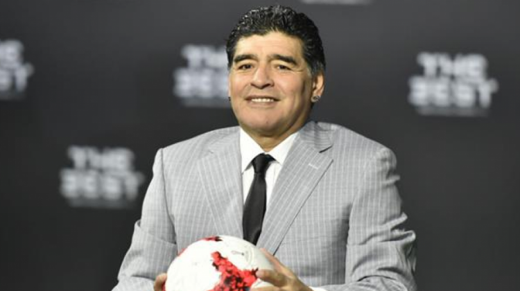 El mítico "10" de la selección argentina, Diego Armando Maradona.  Foto: lanacion.com.ar