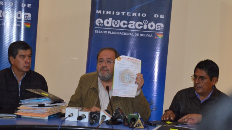 Ministro de Educación, Roberto Aguilar . Foto: Ministerio de Educación