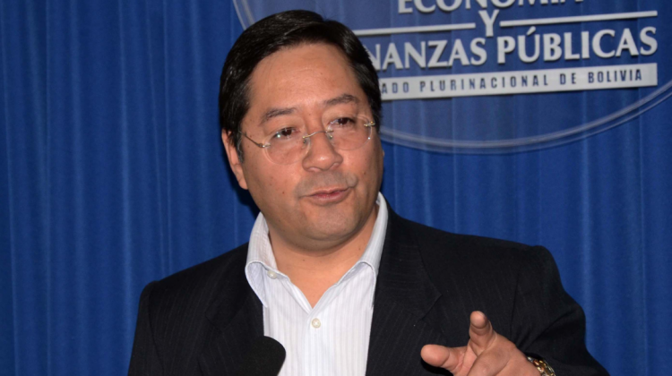El ministro de Economía y Finanzas, Luis Arce. Foto: Archivo