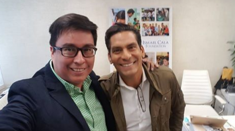 Marcos Delgadillo junto a Ismael Cala.