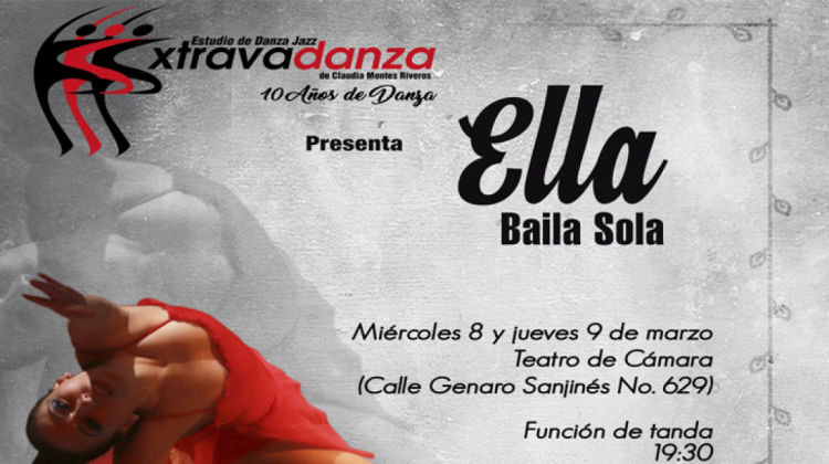 El afiche oficial de la obra "Ella Baila Sola".   Foto: Prensa Xtravadanza