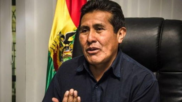 El ministro Desarrollo Productivo y Economía Plural, Eugenio Rojas.   Foto: ABI