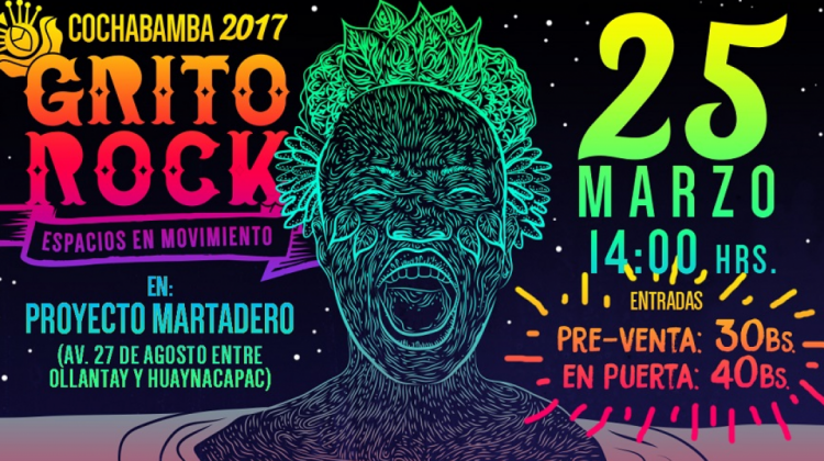 Banner del Festival Grito Rock 2017.