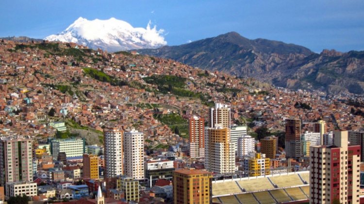 Una imagen de la ciudad de La Paz.