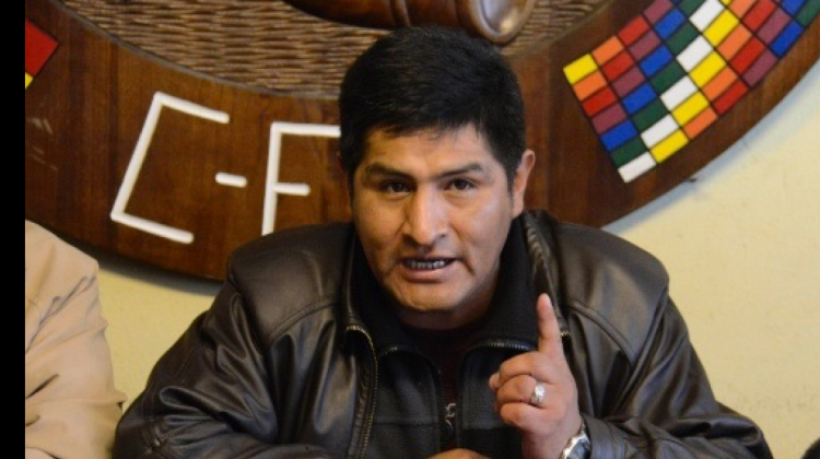 Secretario ejecutivo de la Central Obrera Boliviana (COB), Guido Mitma . Foto: El Deber