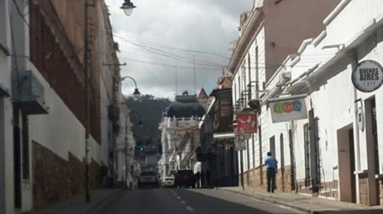 Una de las calles de Sucre. Foto: Ivan Ramos.