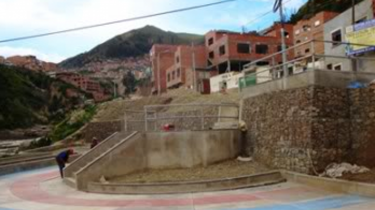 Un barrio de la zona Periférica de La Paz.
