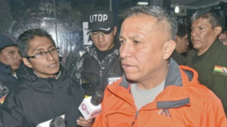 El excomandante de la Policía Departamental de La Paz, José Luis Aranibar fue imputado. Foto: ANF