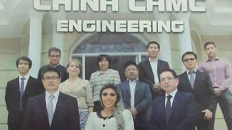 Ejecutivos de la empresa china CAMC.