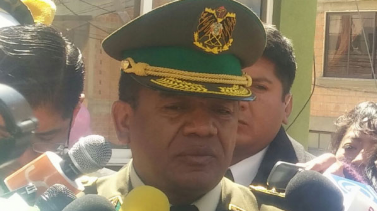El Comandante de la Policía Boliviana, general Abel de la Barra. Foto: ANF