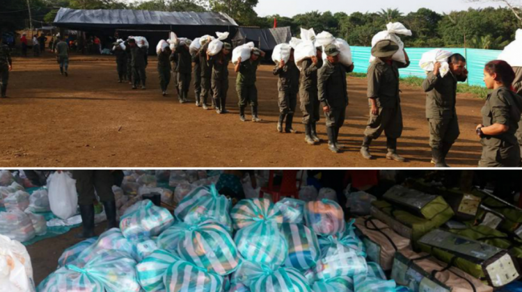 Las FARC envían ayuda a los damnificados de Mocoa.   Foto: elespectador.com