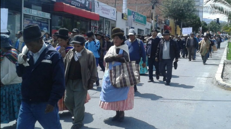 La marcha inició en la zona Sur de la ciudad de La Paz.