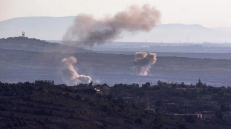Bombardeo en la región de Siria fronteriza con Israel. Foto: archivo