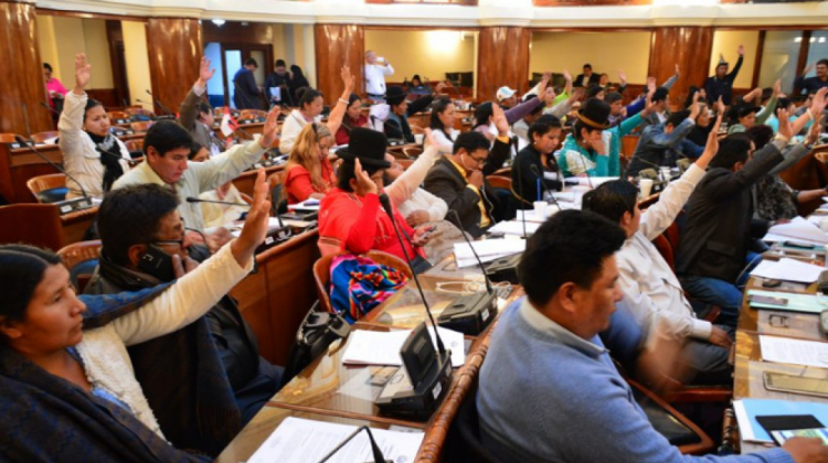 El pleno de la Cámara de Diputados durante la votación de la norma. Foto: Cámara de Diputados.