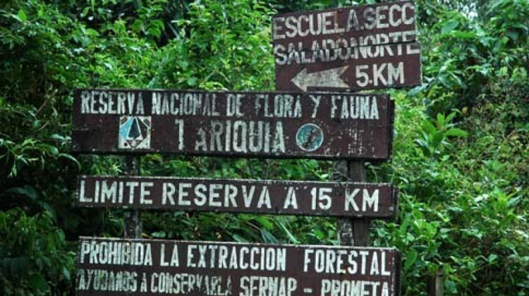 Ingreso a la Reserva Nacional de Flora y Fauna de Tariquía en Tarija.