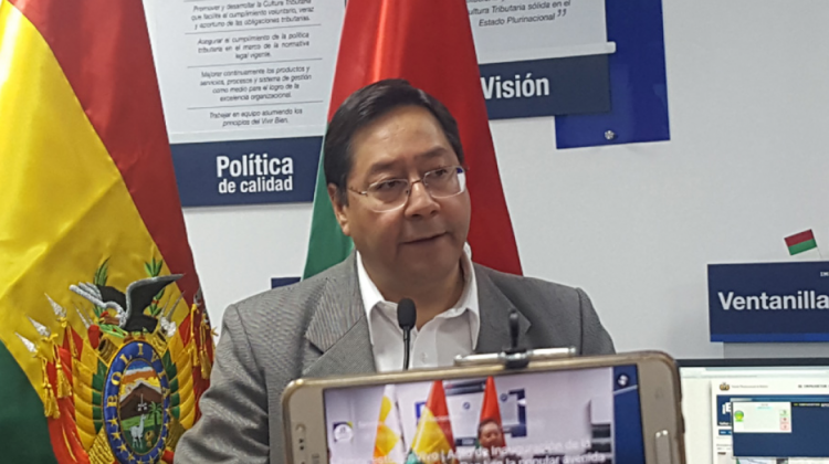 Luis Arce, ministro de Economía y Finanzas. Foto: ANF